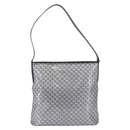 CELINE Macadam Shoulder Bag PVC Leather Silver Black Auth 201404A-2