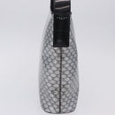 CELINE Macadam Shoulder Bag PVC Leather Silver Black Auth 201404A-4