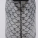 CELINE Macadam Shoulder Bag PVC Leather Silver Black Auth 201404A-5