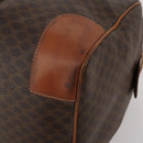 CELINE Macadam Boston Bag PVC Leather Brown Gold Tone Auth 201406-14