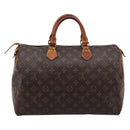 LOUIS VUITTON Monogram Speedy 35 Hand Bag M41524 LV Auth 201407A-2