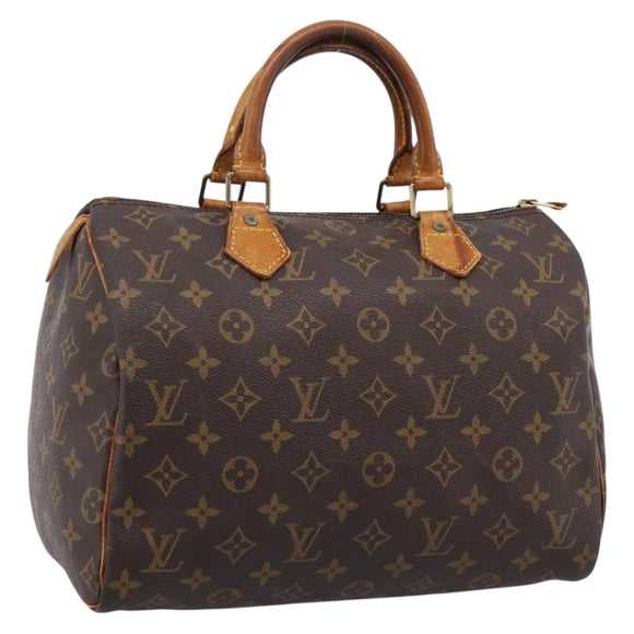 LOUIS VUITTON Monogram Speedy 30 Hand Bag M41526 LV Auth 201410