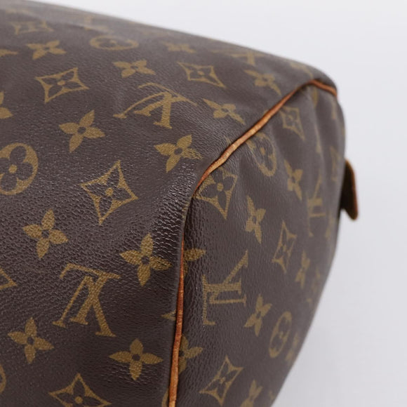 LOUIS VUITTON Monogram Speedy 30 Hand Bag M41526 LV Auth 201410