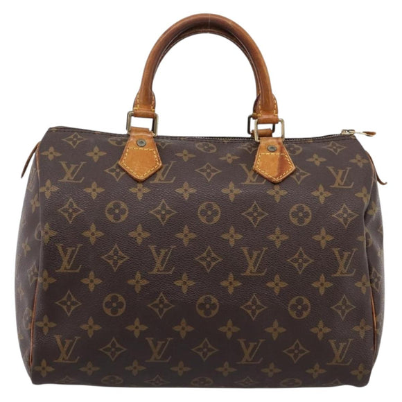 LOUIS VUITTON Monogram Speedy 30 Hand Bag M41526 LV Auth 201410