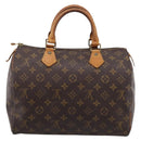 LOUIS VUITTON Monogram Speedy 30 Hand Bag M41526 LV Auth 201410-2