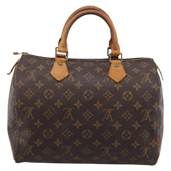 LOUIS VUITTON Monogram Speedy 30 Hand Bag M41526 LV Auth 201410