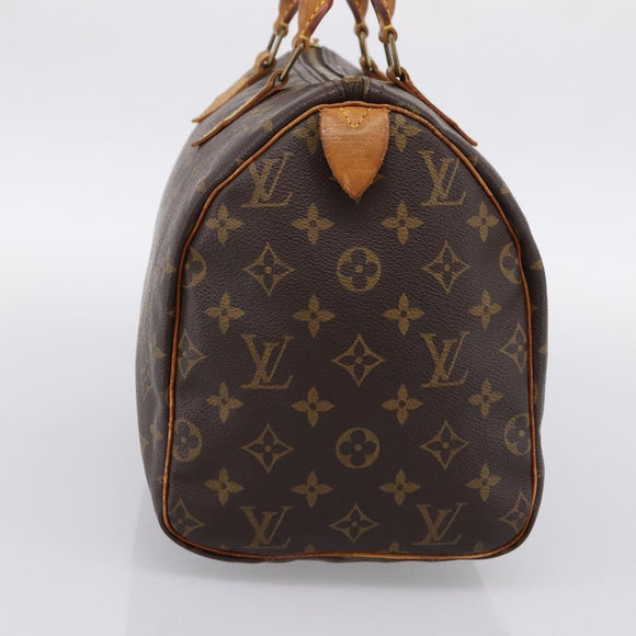 LOUIS VUITTON Monogram Speedy 30 Hand Bag M41526 LV Auth 201410