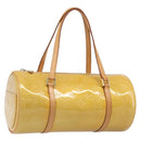 LOUIS VUITTON Monogram Vernis Bedford Hand Bag Beige M91006 LV Auth 201414-1