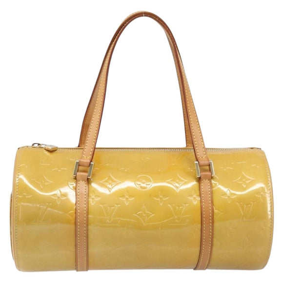 LOUIS VUITTON Monogram Vernis Bedford Hand Bag Beige M91006 LV Auth 201414