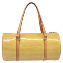 LOUIS VUITTON Monogram Vernis Bedford Hand Bag Beige M91006 LV Auth 201414-3