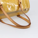 LOUIS VUITTON Monogram Vernis Bedford Hand Bag Beige M91006 LV Auth 201414-7