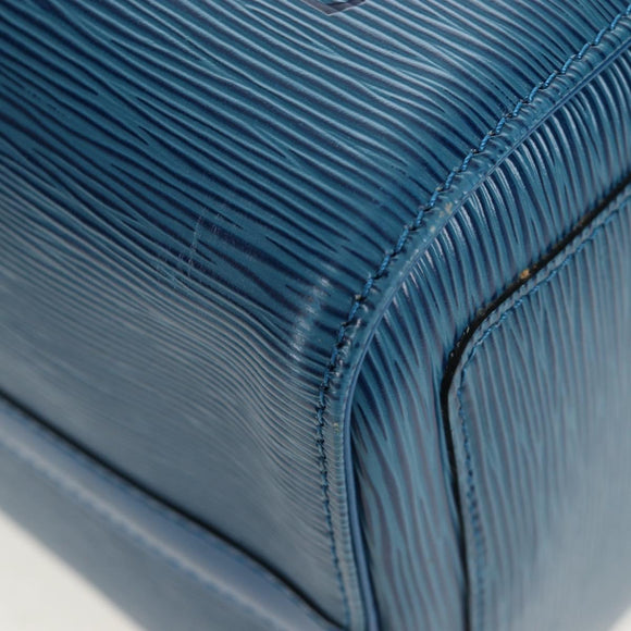 LOUIS VUITTON Epi Speedy 35 Hand Bag Toledo Blue M42995 LV Auth 201415V