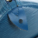 LOUIS VUITTON Epi Speedy 35 Hand Bag Toledo Blue M42995 LV Auth 201415V-21