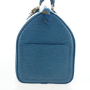 LOUIS VUITTON Epi Speedy 35 Hand Bag Toledo Blue M42995 LV Auth 201415V-4