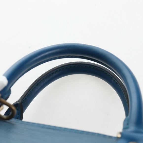 LOUIS VUITTON Epi Speedy 35 Hand Bag Toledo Blue M42995 LV Auth 201415V