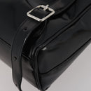 GUCCI Backpack Patent Black Silver Auth 201416-10