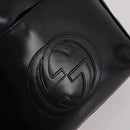 GUCCI Backpack Patent Black Silver Auth 201416-18