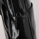 GUCCI Backpack Patent Black Silver Auth 201416-19
