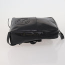 GUCCI Backpack Patent Black Silver Auth 201416-3