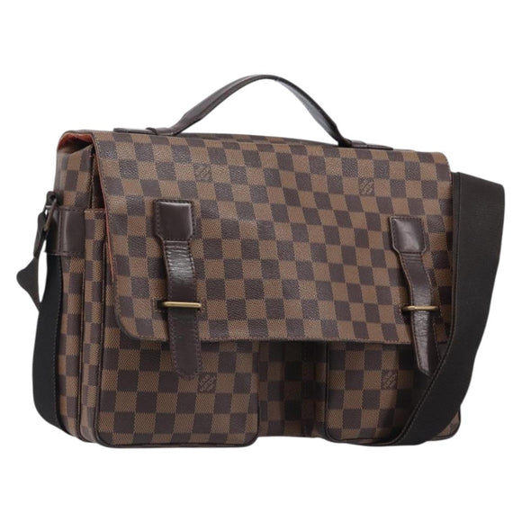 LOUIS VUITTON Damier Ebene Broadway Shoulder Bag N42270 LV Auth 201417