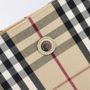 BURBERRY Nova Check Tote Bag Canvas Beige Silver Auth 201419A-15