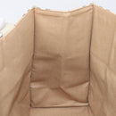 BURBERRY Nova Check Tote Bag Canvas Beige Silver Auth 201419A-19