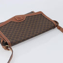 CELINE Macadam Shoulder Bag PVC Leather Brown Gold Tone Auth 201420-6