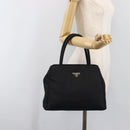 PRADA Hand Bag Nylon Black Auth 201421-27