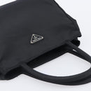 PRADA Hand Bag Nylon Black Auth 201421-6