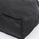 Christian Dior Maris Pearl Hand Bag Nylon Black Silver Auth 201425-10