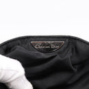 Christian Dior Maris Pearl Hand Bag Nylon Black Silver Auth 201425-14