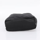 Christian Dior Maris Pearl Hand Bag Nylon Black Silver Auth 201425-9