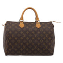 LOUIS VUITTON Monogram Speedy 35 Hand Bag M41524 LV Auth 201426-13