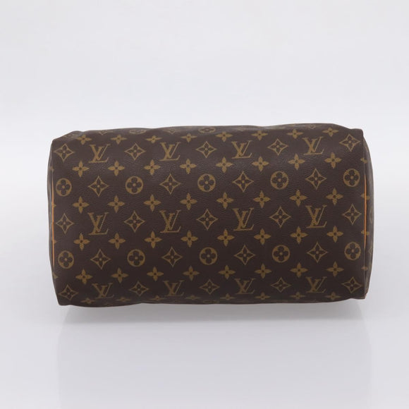 LOUIS VUITTON Monogram Speedy 35 Hand Bag M41524 LV Auth 201426
