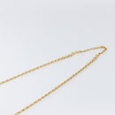 Salvatore Ferragamo Vala Chain Shoulder Bag Leather Navy Gold Tone Auth 201431-8