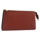 LOUIS VUITTON Epi Pochette Accessoires Pouch Brown M52983 LV Auth 201432-1