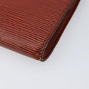 LOUIS VUITTON Epi Pochette Accessoires Pouch Brown M52983 LV Auth 201432-15