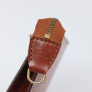 LOUIS VUITTON Epi Pochette Accessoires Pouch Brown M52983 LV Auth 201432-17