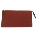 LOUIS VUITTON Epi Pochette Accessoires Pouch Brown M52983 LV Auth 201432-13