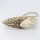 GUCCI GG Canvas Shoulder Bag Beige Gold Tone 169998 Auth 201433-11