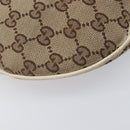 GUCCI GG Canvas Shoulder Bag Beige Gold Tone 169998 Auth 201433-13