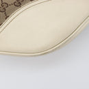GUCCI GG Canvas Shoulder Bag Beige Gold Tone 169998 Auth 201433-15