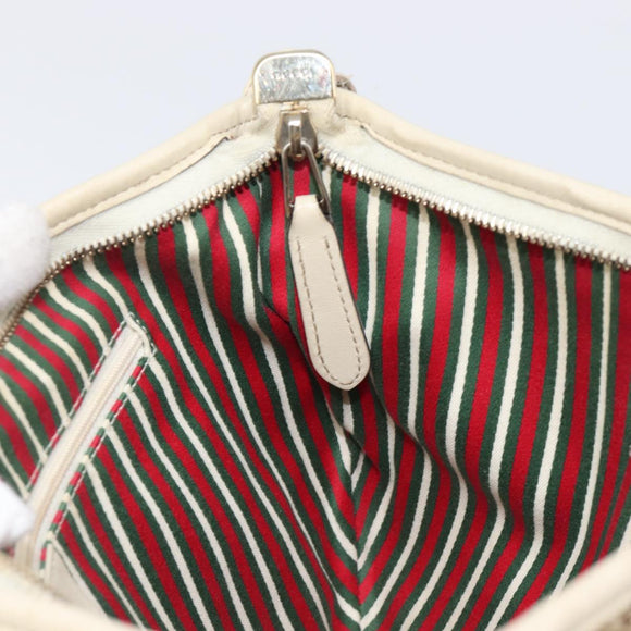 GUCCI GG Canvas Shoulder Bag Beige Gold Tone 169998 Auth 201433