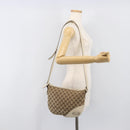 GUCCI GG Canvas Shoulder Bag Beige Gold Tone 169998 Auth 201433-26