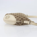 GUCCI GG Canvas Shoulder Bag Beige Gold Tone 169998 Auth 201433-5