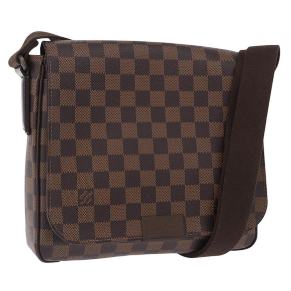 LOUIS VUITTON Damier Ebene District PM Shoulder Bag N41213 LV Auth 201434V
