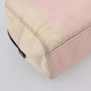 PRADA Hand Bag Nylon Pink Black Auth 201438-17