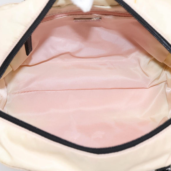 PRADA Hand Bag Nylon Pink Black Auth 201438