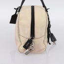 PRADA Hand Bag Nylon Pink Black Auth 201438-3