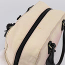 PRADA Hand Bag Nylon Pink Black Auth 201438-6